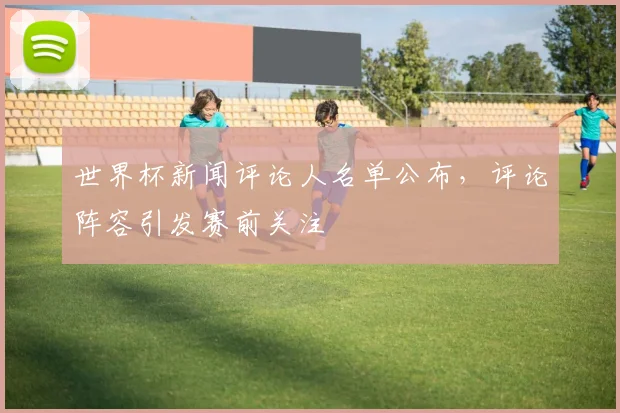 世界杯新闻评论人名单公布，评论阵容引发赛前关注